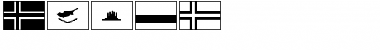 Flags Normal Font