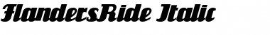 FlandersRide Italic Font