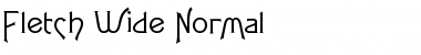 Fletch Wide Normal Font