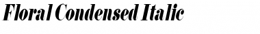 Floral Condensed Italic Font