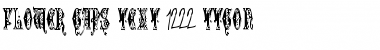 FLOWER CAPS TEXT 1222 TTCON Regular Font