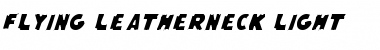 Download Flying Leatherneck Light Font