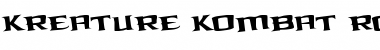 Download Kreature Kombat Rotated Font