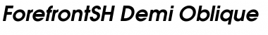 ForefrontSH Demi Oblique Font