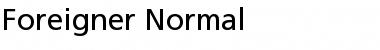 Foreigner Normal Font