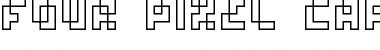 Download four pixel caps Font