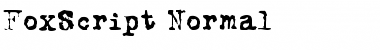 FoxScript Normal Font