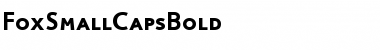 Download FoxSmallCapsBold Font