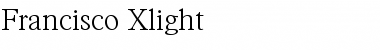 Francisco-Xlight Regular Font