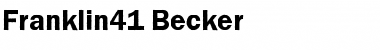 Download Franklin41 Becker Font
