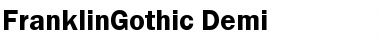 FranklinGothic Demi Font