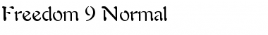 Freedom 9 Normal Font