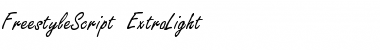 FreestyleScript-ExtraLight Regular Font