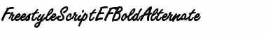 FreestyleScriptEFBoldAlternate Regular Font