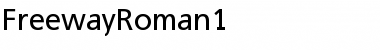 Download FreewayRoman1 Font