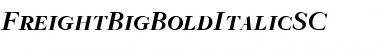 FreightBigBoldItalicSC Regular Font