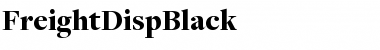 FreightDispBlack Regular Font