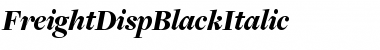 FreightDispBlackItalic Regular Font
