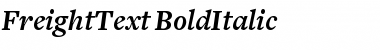 FreightText Bold Italic Font