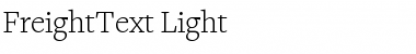 FreightText Light Font