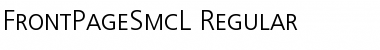 FrontPageSmcL Regular Font
