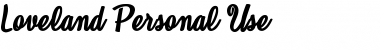 Download Loveland Personal Use Font