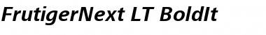 Download FrutigerNext LT BoldIt Font