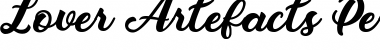 Lover Artefacts Personal Use Regular Font