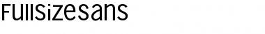 FullsizeSans Regular Font