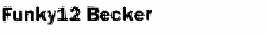 Funky12 Becker Regular Font