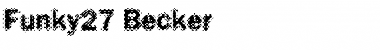 Funky27 Becker Regular Font