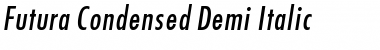 Download Futura Condensed Demi Font