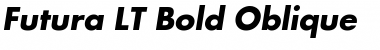 Futura LT BoldOblique Font