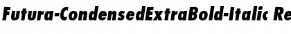 Download Futura-CondensedExtraBold-Italic Font