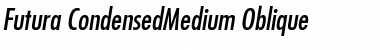 Futura-CondensedMedium MediumItalic Font