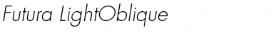 Futura-LightOblique Regular Font