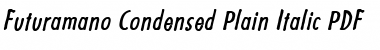 Download Futuramano Condensed Font