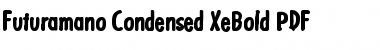 Download Futuramano Condensed XeBold Font