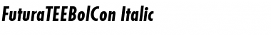 FuturaTEEBolCon Italic Font