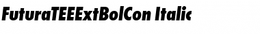 FuturaTEEExtBolCon Italic Font