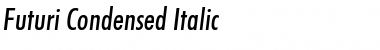 Futuri Condensed Italic Font