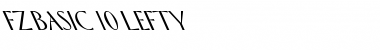 FZ BASIC 10 LEFTY Normal Font