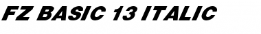 FZ BASIC 13 ITALIC Normal Font