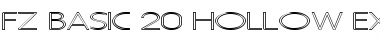 FZ BASIC 20 HOLLOW EX Normal Font