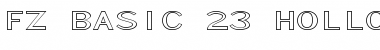 FZ BASIC 23 HOLLOW EX Normal Font