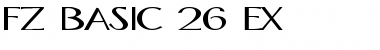 Download FZ BASIC 26 EX Font