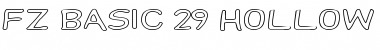 Download FZ BASIC 29 HOLLOW EX Font