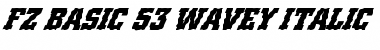 FZ BASIC 53 WAVEY ITALIC Normal Font