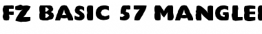 Download FZ BASIC 57 MANGLED Font