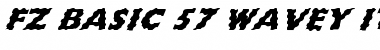 FZ BASIC 57 WAVEY ITALIC Normal Font